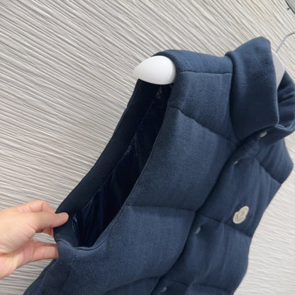 New Unisex Down Vest 50% Knit Wool & Goose Down