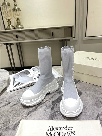 McQueen W119 Graffiti Tread Slick Boots