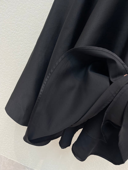 Dior Hepburn-Style Bow-Back Sleeveless Mini Dress