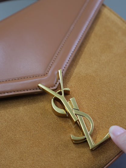 Saint Laurent Suede Cassandra Briefcase Bag