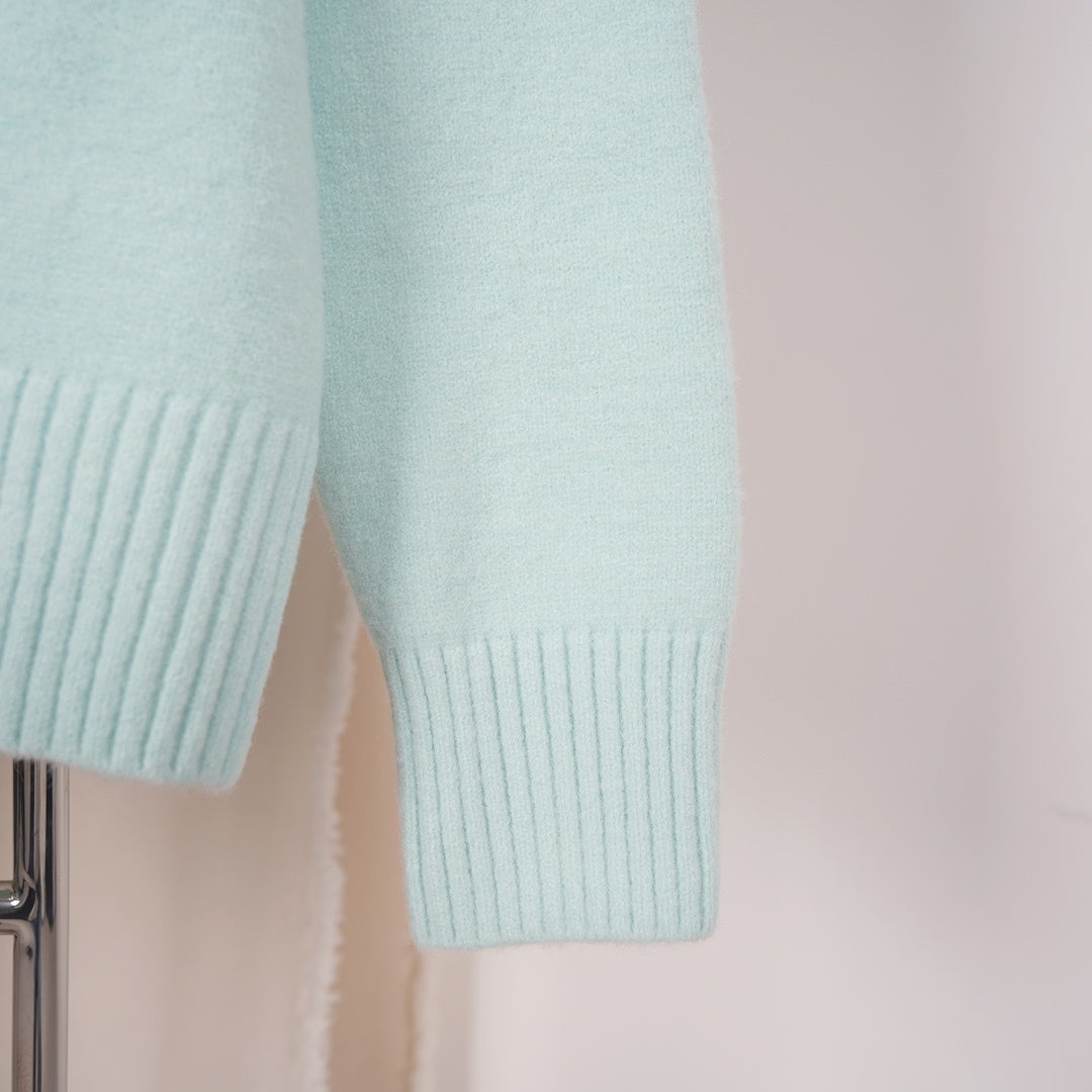 Ami Cloud-Themed Alpaca Wool Cardigan