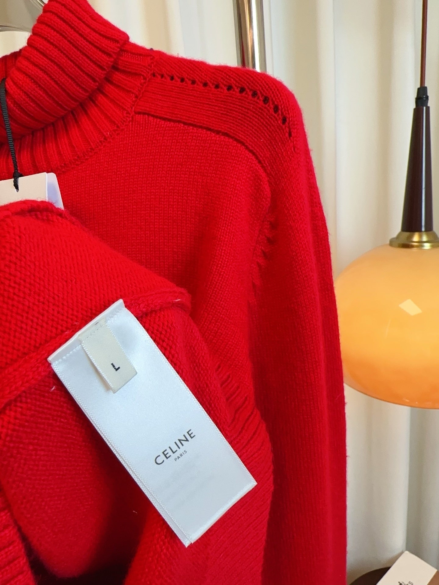 Winter Embroidered Arc de Triomphe Wool Turtleneck