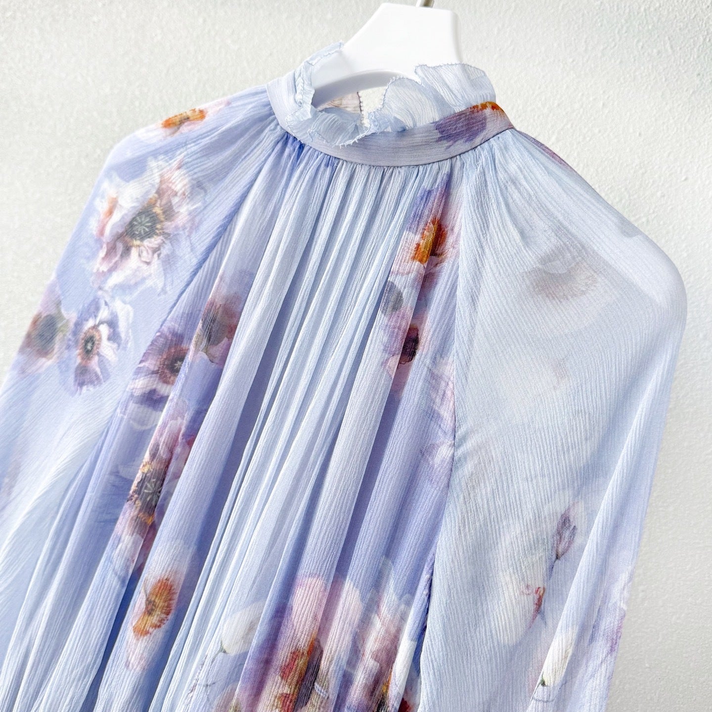 Silk Dress Flattering Bust Waist and Sleeve Design