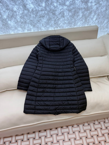 High-Volume 90% White Goose Down Long Jacket