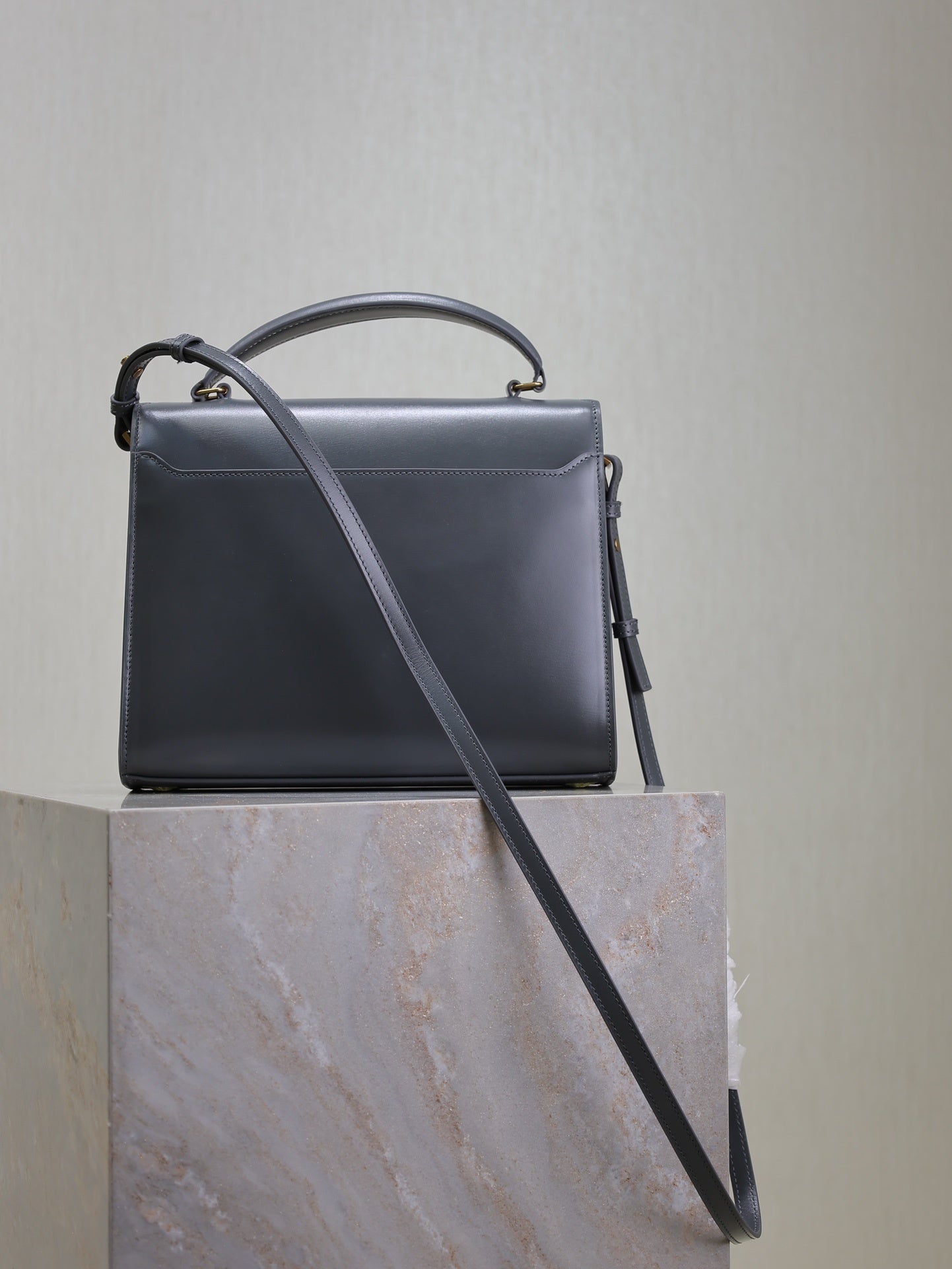 Saint Laurent Suede Cassandra Briefcase Bag