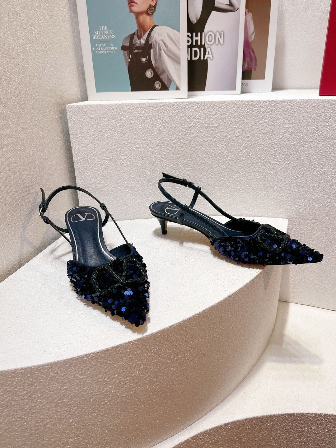 Sequined High-End Spring/Summer Heels