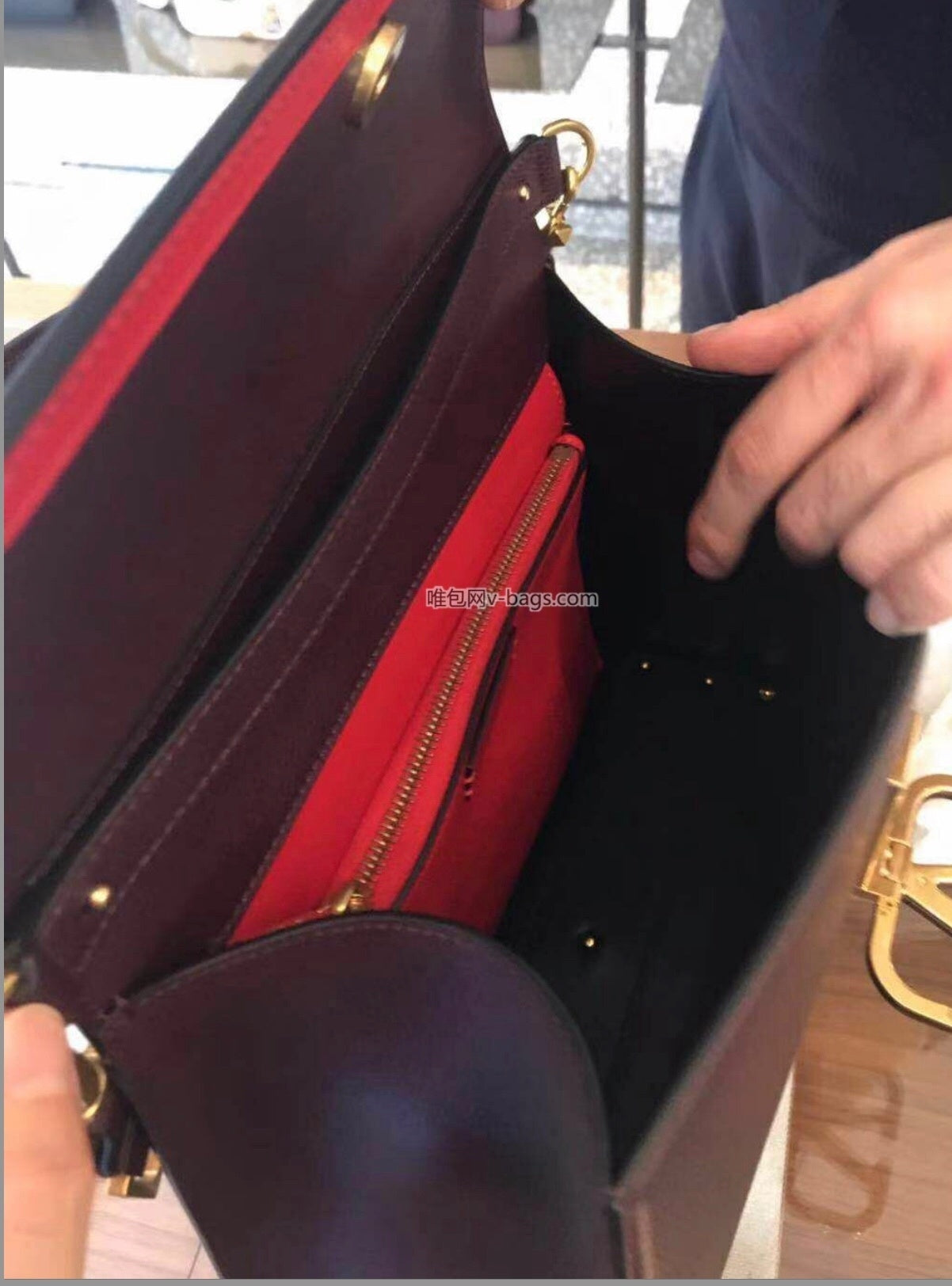 Valentino Garavani Small VSLING Grainy Calfskin Handbag