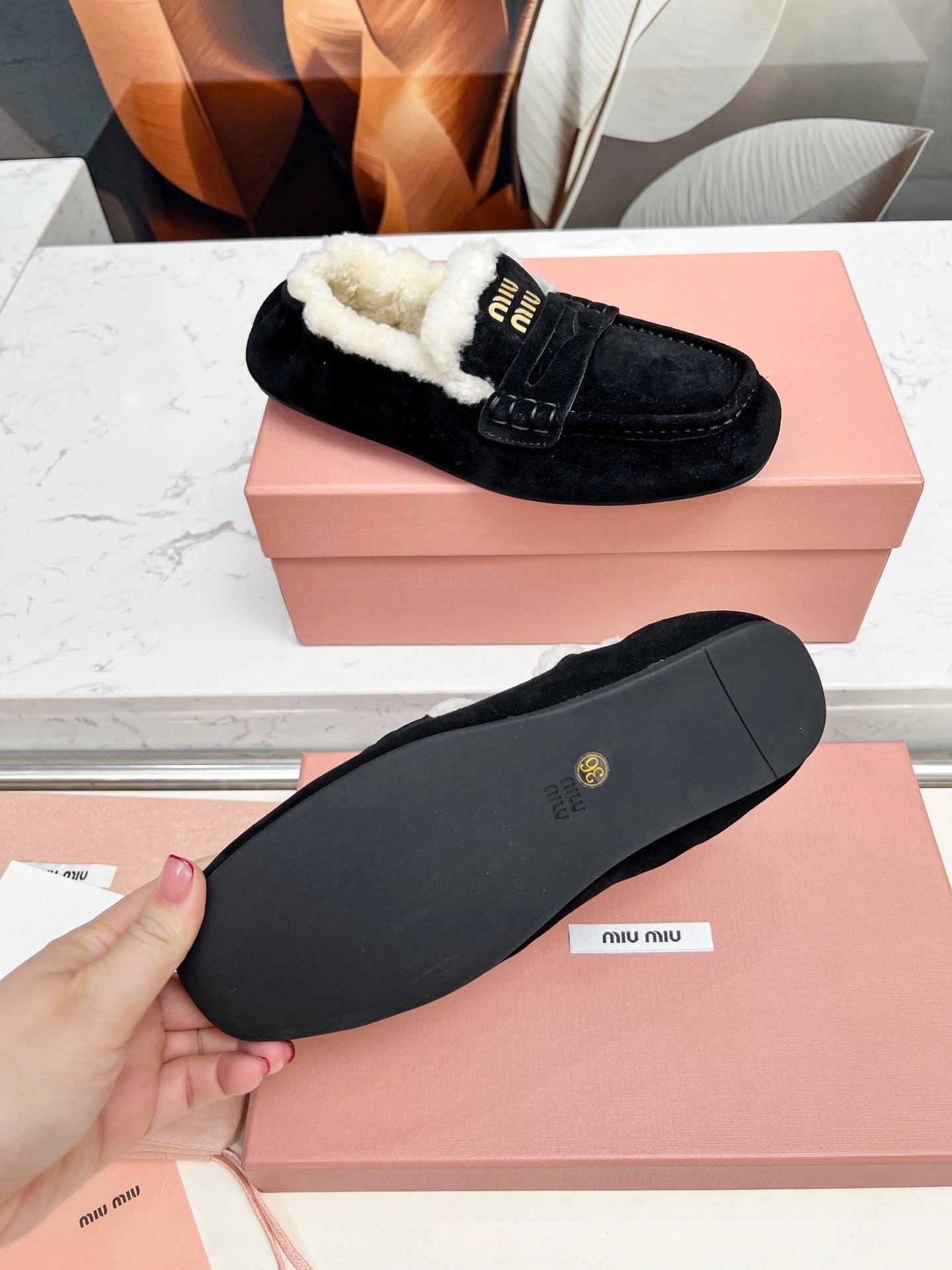 MiuMi Autumn/Winter New Slip-on Loafers