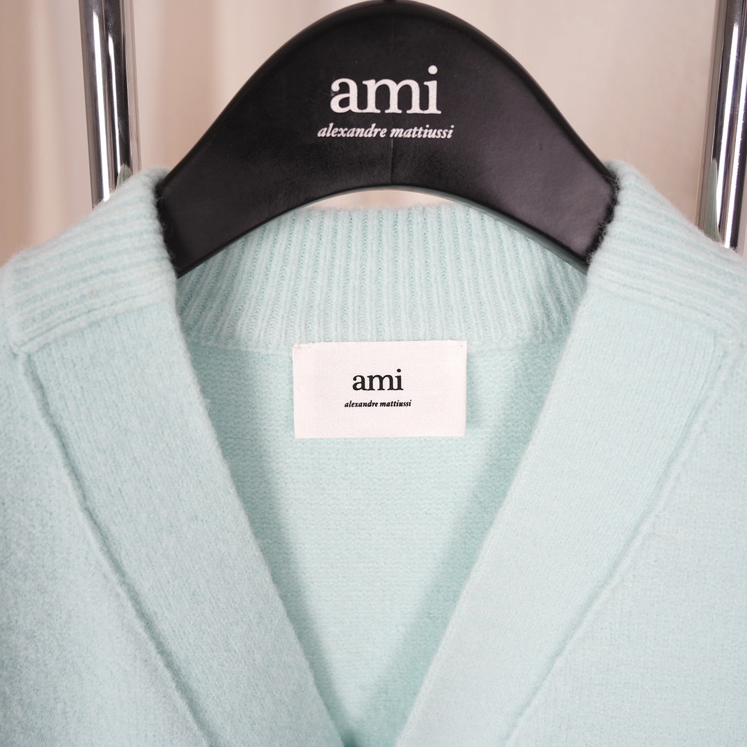 Ami Cloud-Themed Alpaca Wool Cardigan