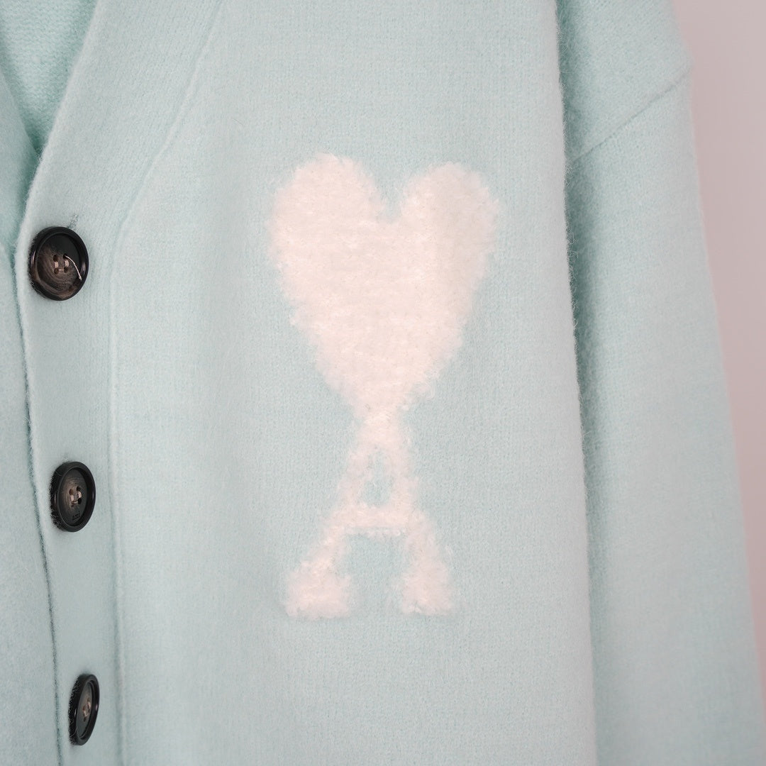 Ami Cloud-Themed Alpaca Wool Cardigan