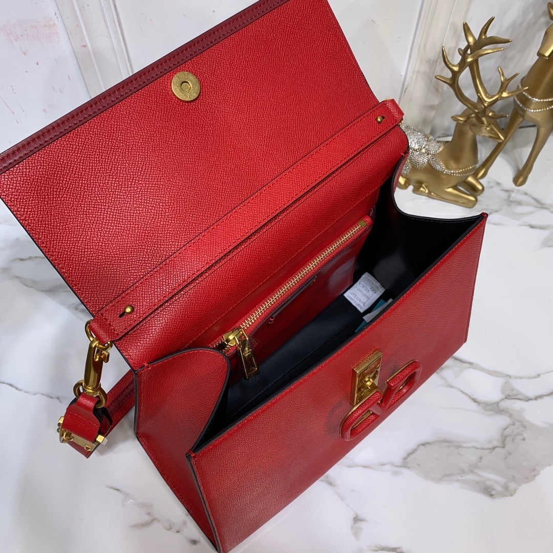 Valentino Garavani Small VSLING Grainy Calfskin Handbag