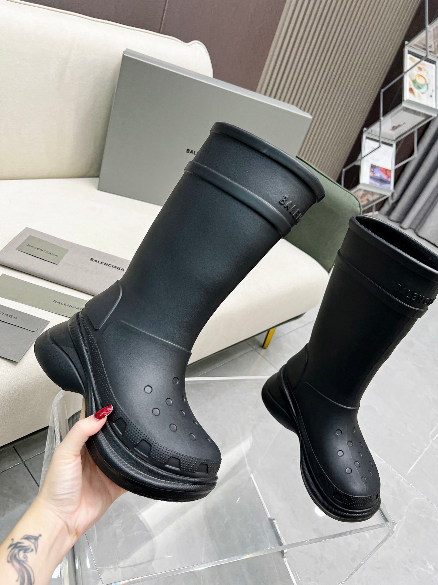 Balenciaga x Crocs Premium Rain Boots