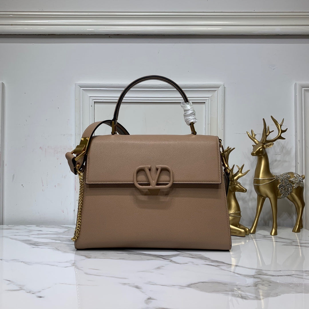 Valentino Garavani Small VSLING Grainy Calfskin Handbag