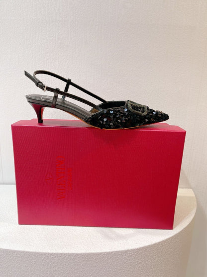 Sequined High-End Spring/Summer Heels