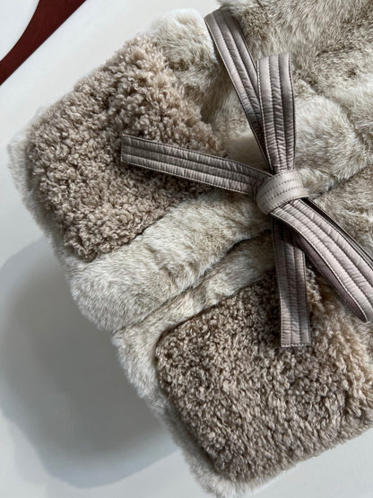 Early Autumn Plush Belted Down Vest Stylish & Unisex