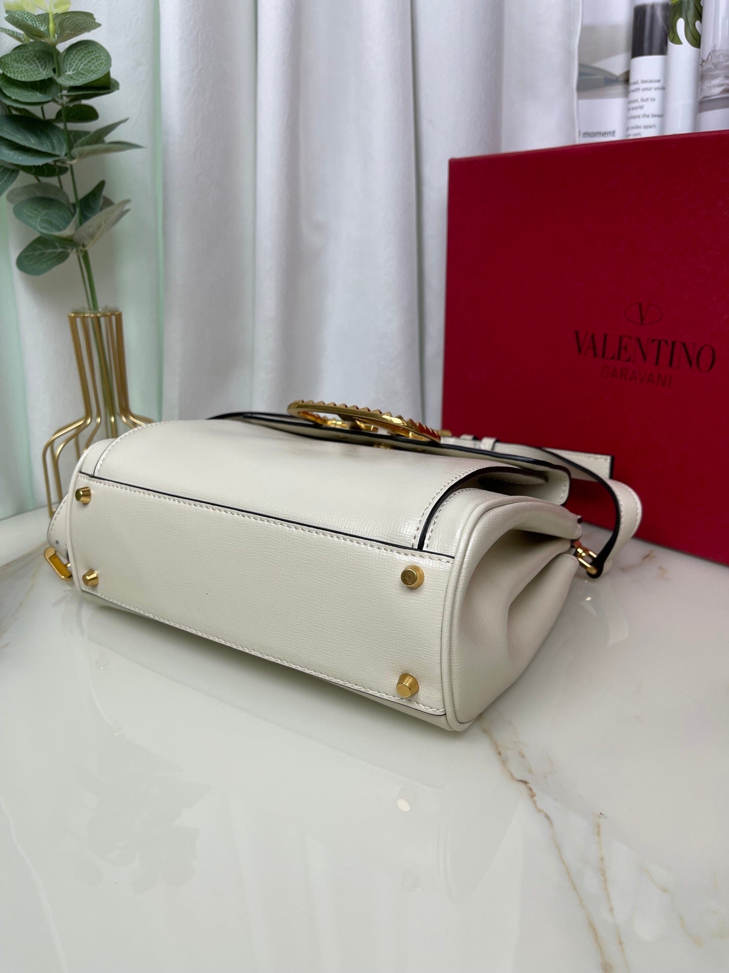 Valentino Garavani Mini Double-Handle Rockstud Bag