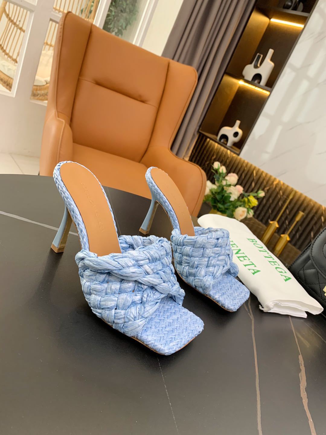 Genuine Leather Women’s Woven Slippers