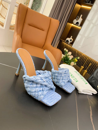 Genuine Leather Women’s Woven Slippers