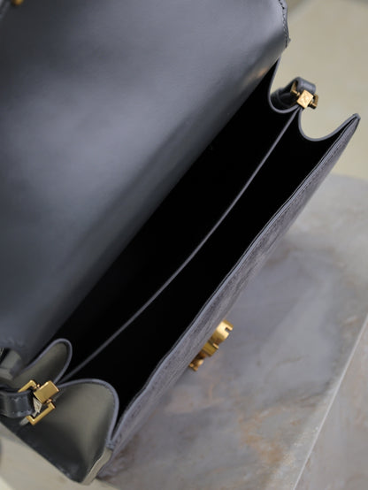 Saint Laurent Suede Cassandra Briefcase Bag