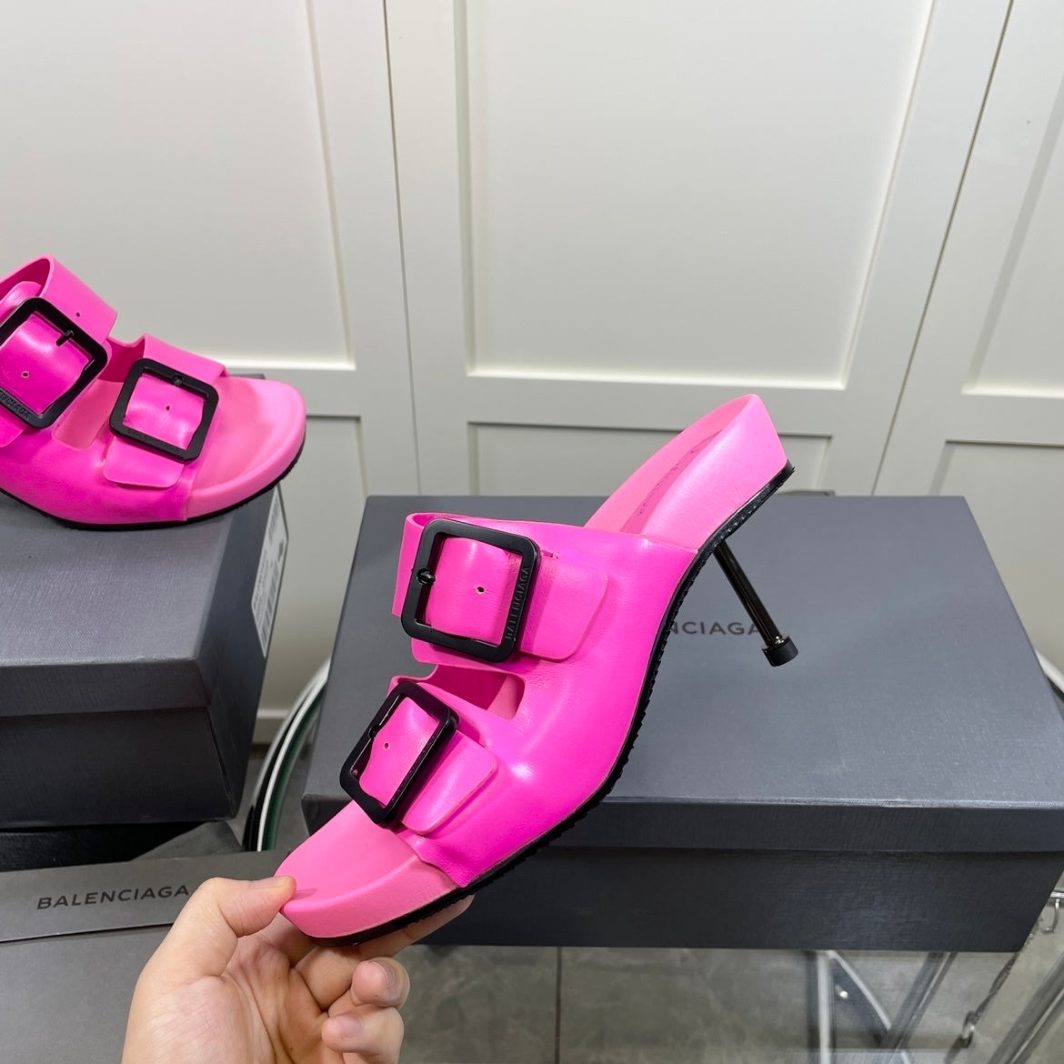 Balenciaga Premium Thickened Cowhide Platform Shoes