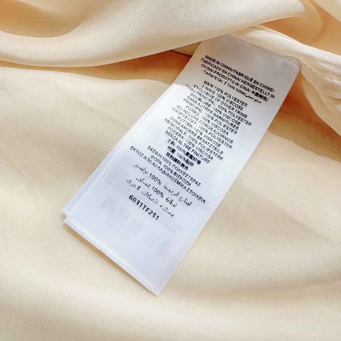 100% Polyester Garment