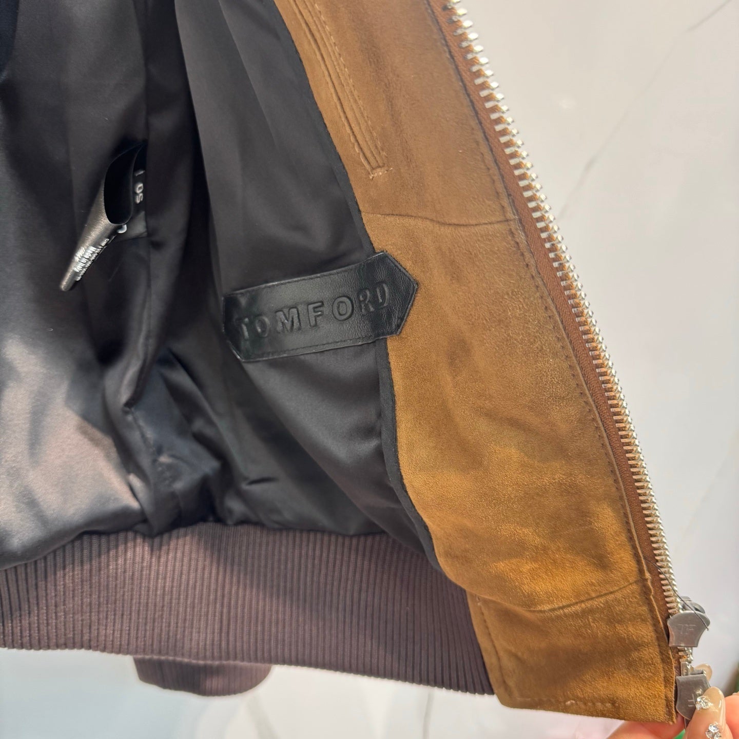 Early Spring Suede Lambskin Jacket Stand Collar