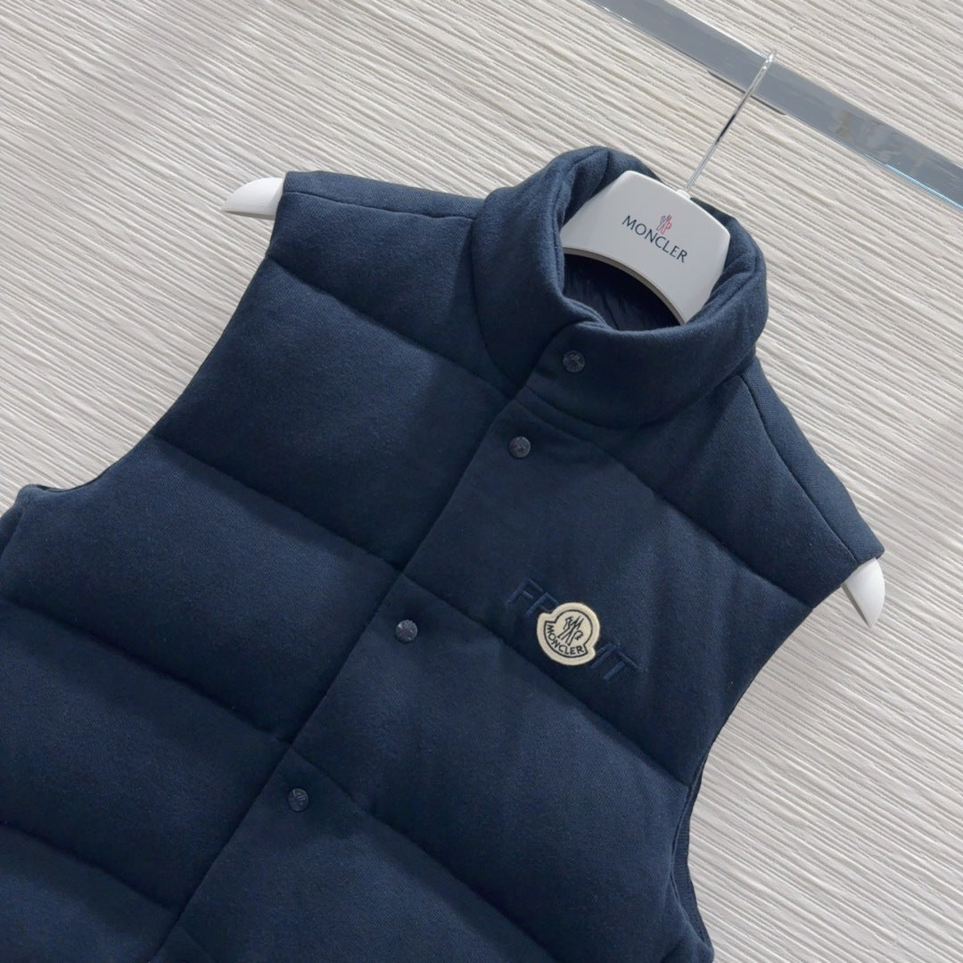 New Unisex Down Vest 50% Knit Wool & Goose Down