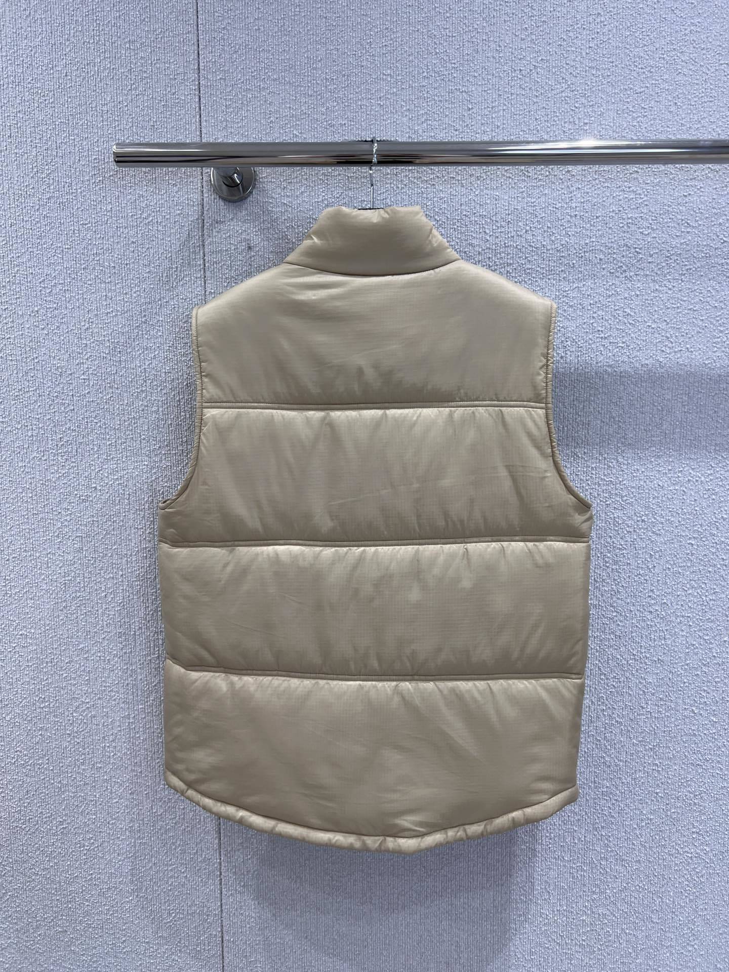 Triumphal Arch Embroidered Cotton Vest Stand Collar