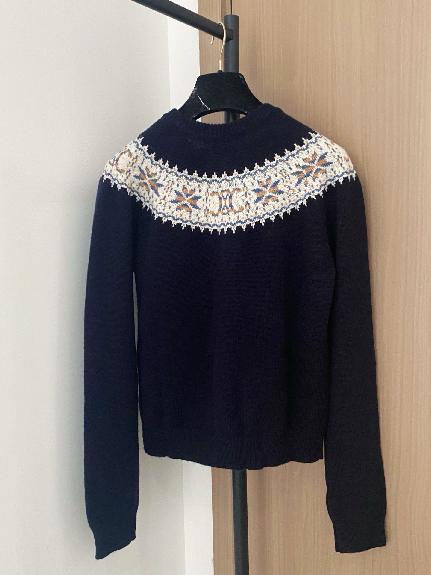 Two-Tone Logo Cardigan Sophisticated & Stylish