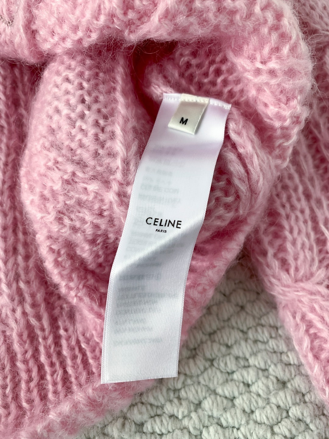 Top-Grade Mohair & Wool Embroidered Sweater Fabric