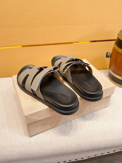 Hermès Oran Calfskin H-Style Mules