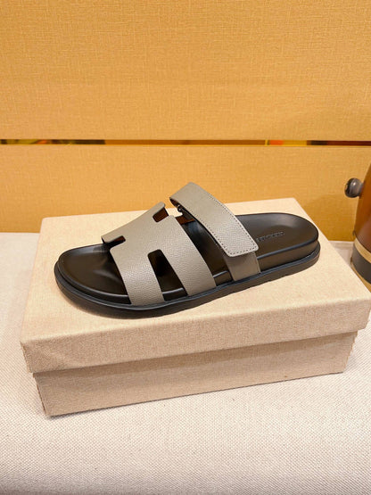 Hermès Oran Calfskin H-Style Mules