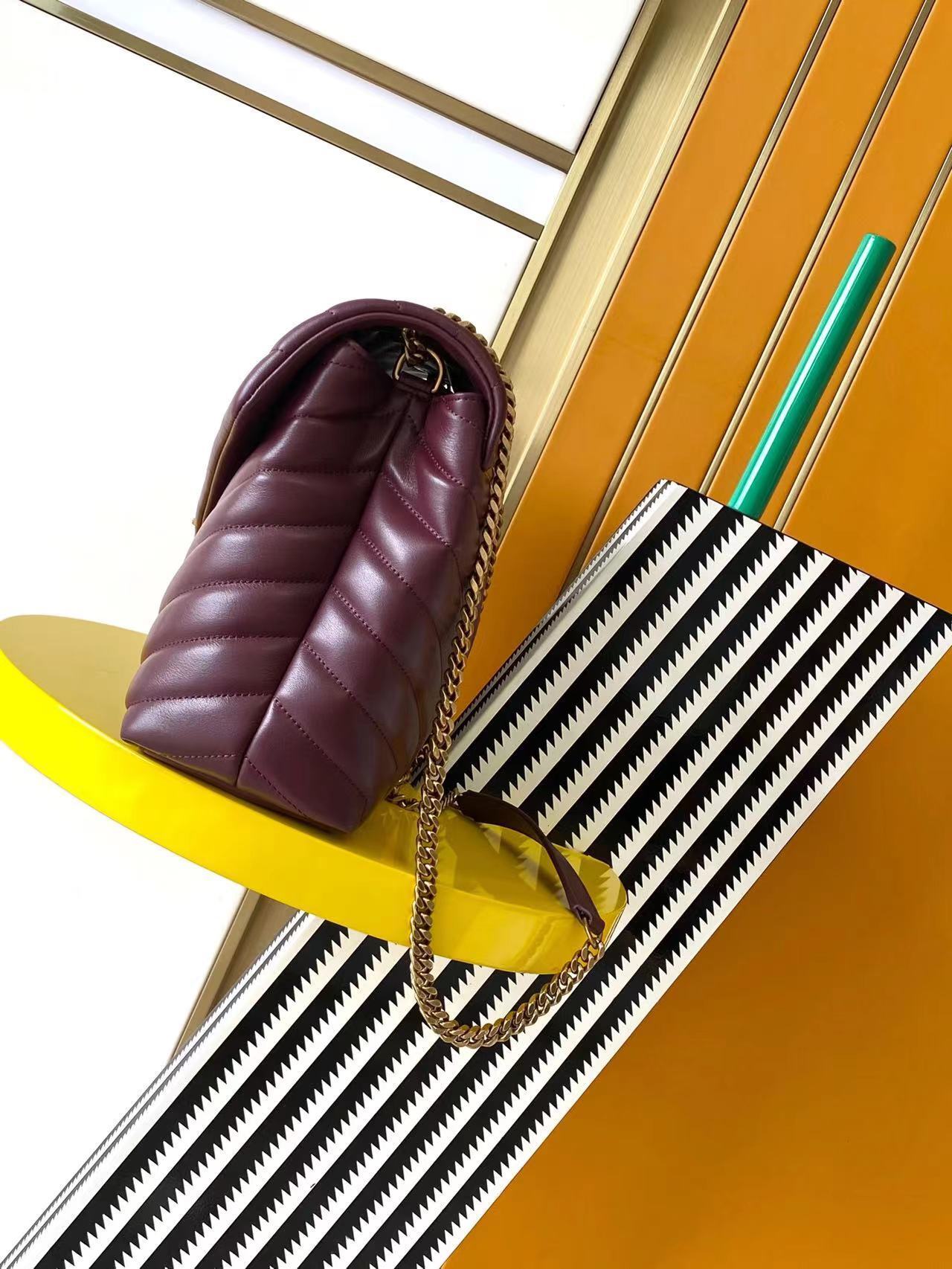 Saint Laurent Loulou Medium Leather Bag