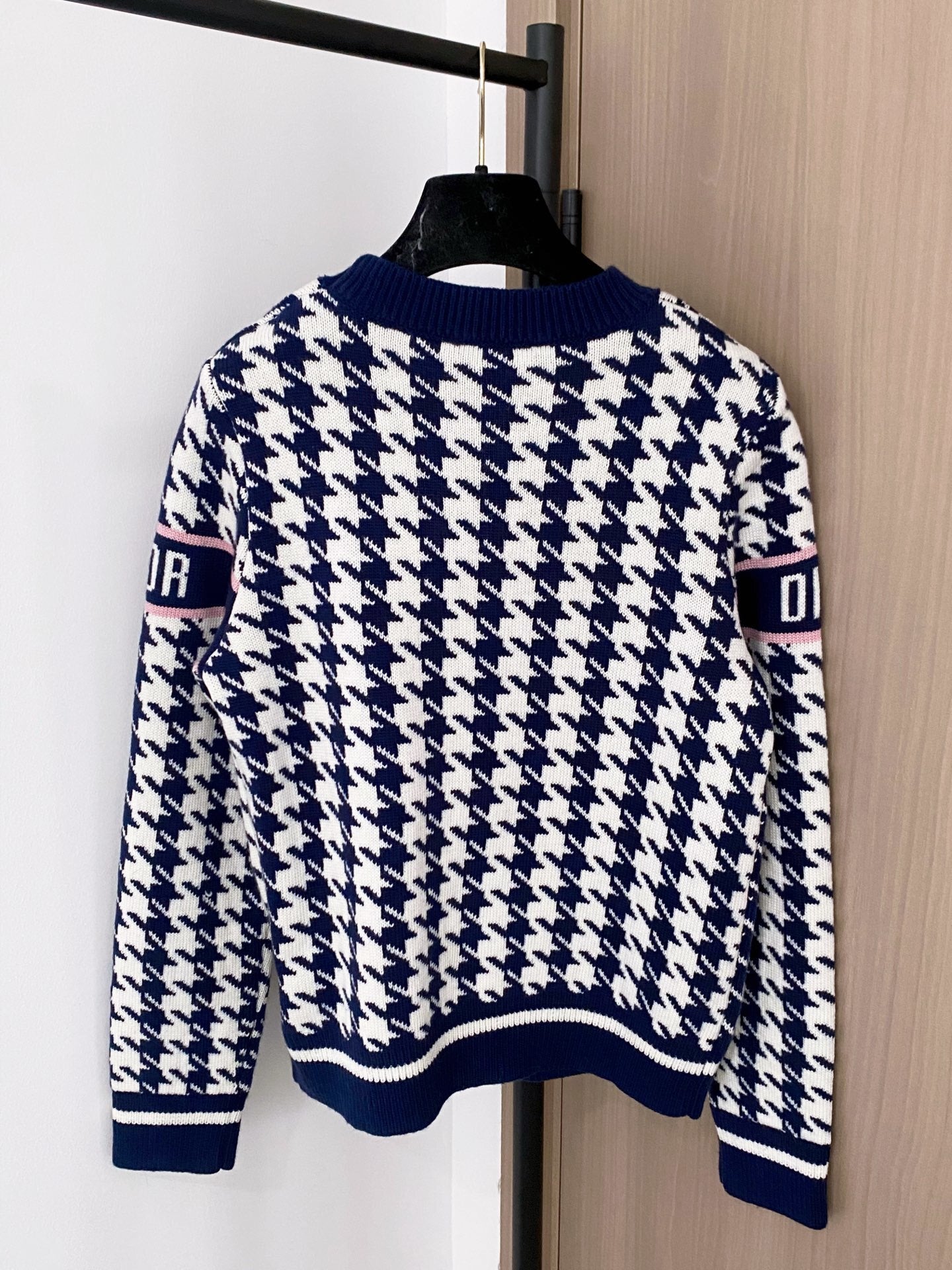 Dior 2025 Houndstooth Long-Sleeve Shirt