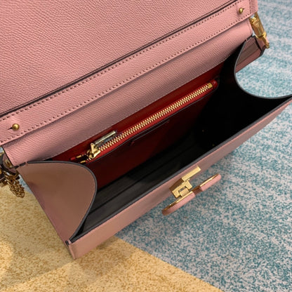 Valentino Garavani Small VSLING Grainy Calfskin Handbag