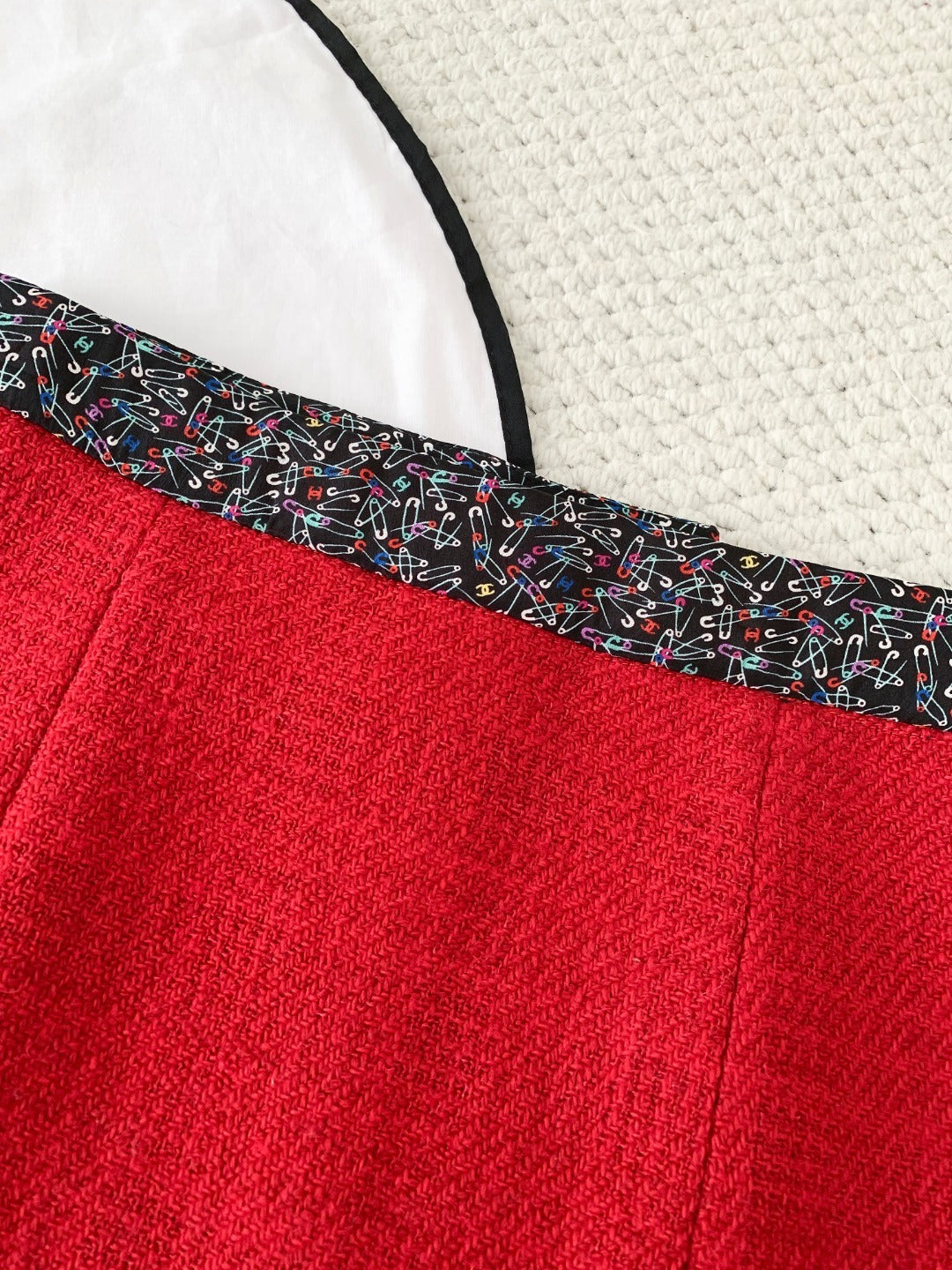 Chanel 24A Tweed Patchwork Skirt