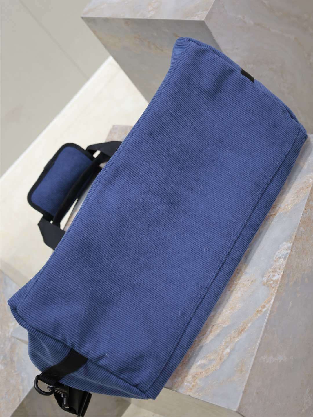 Saint Laurent Nuxx Logo-Embroidered Corduroy Duffle Bag