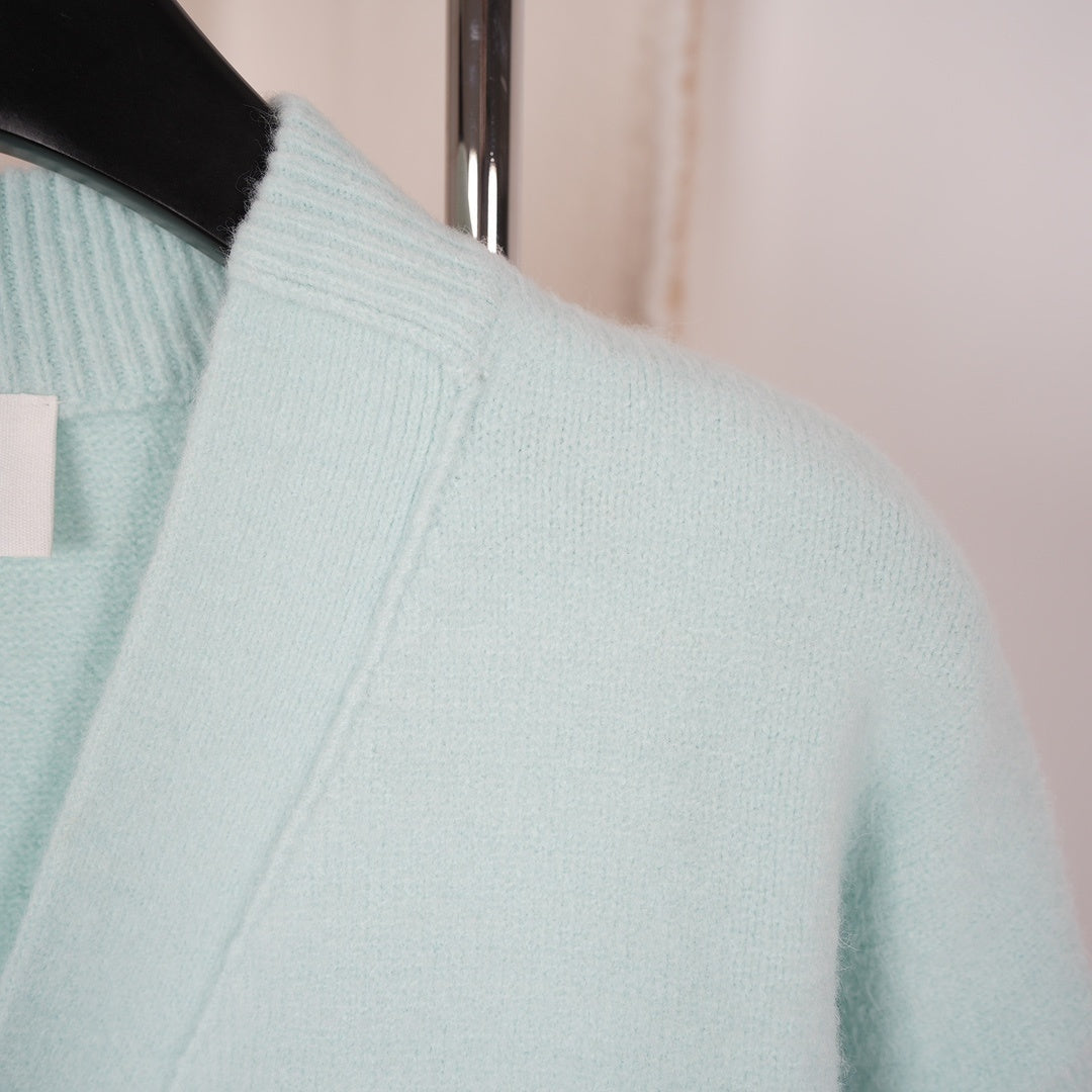 Ami Cloud-Themed Alpaca Wool Cardigan