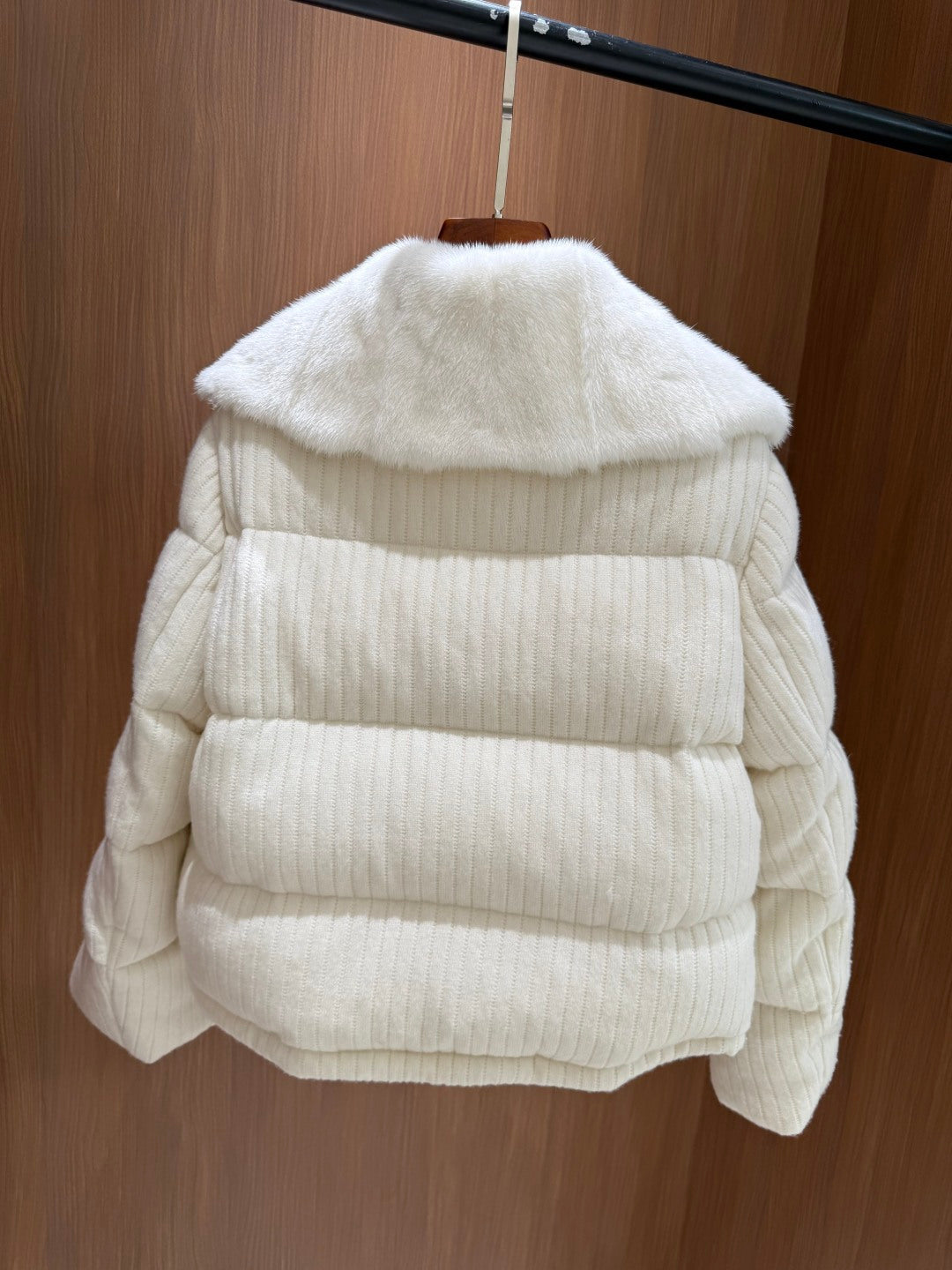 BC Down Jacket with Mink Collar & White Goose Down