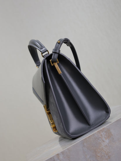 Saint Laurent Suede Cassandra Briefcase Bag
